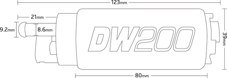 Deatschwerks DW200 in-tank fuel pump Nuke Performance