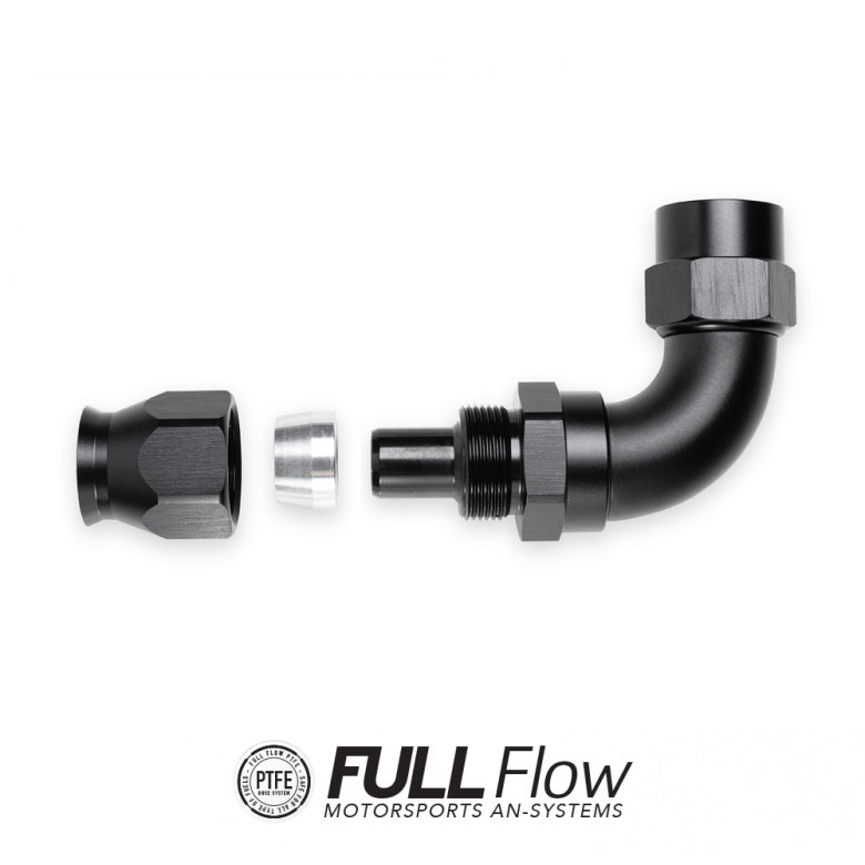 Full Flow PTFE Hose End Fitting Straight AN-6 FHS