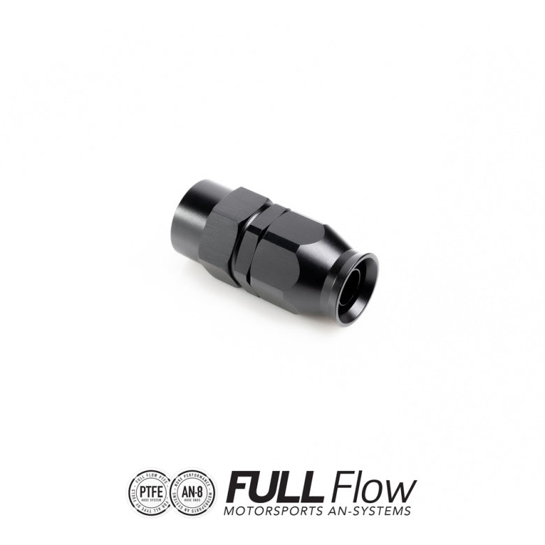 Full Flow PTFE Hose End Fitting Straight AN-8 FHS