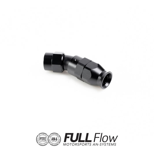 Full Flow PTFE Hose End Fitting 30 Degree AN-6 FHS