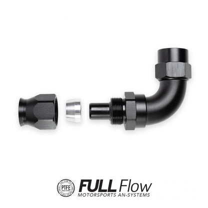 Full Flow PTFE Hose End Fitting 30 Degree AN-8 FHS