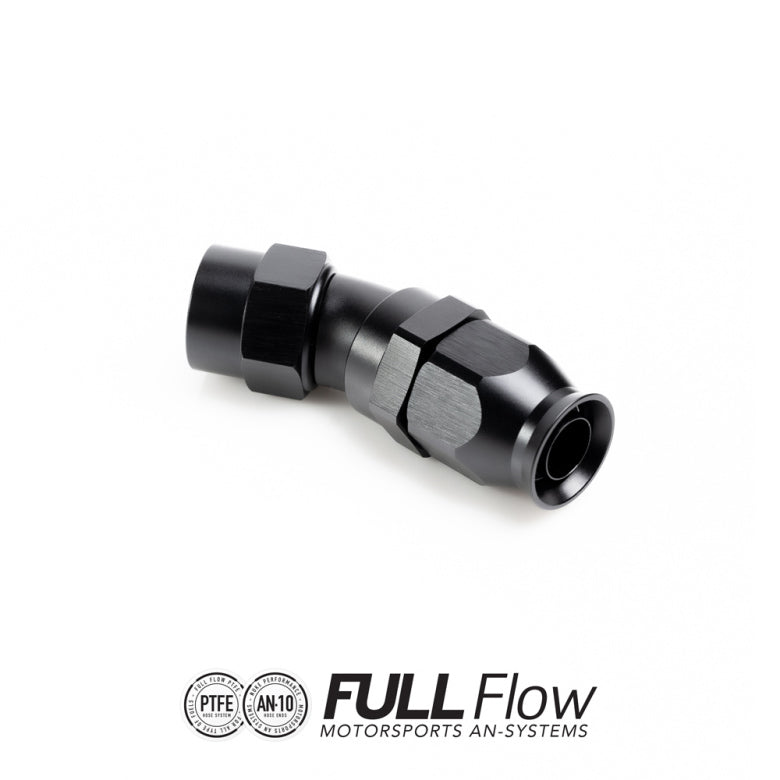 Full Flow PTFE Hose End Fitting 30 Degree AN-10 FHS