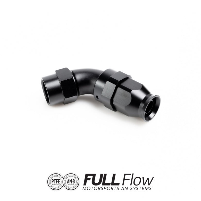 Full Flow PTFE Hose End Fitting 60 Degree AN-8 FHS