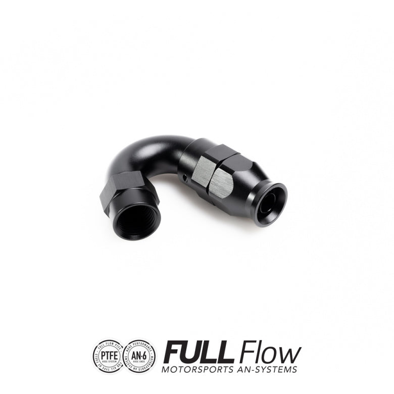 Full Flow PTFE Hose End Fitting 150 Degree AN-6 FHS