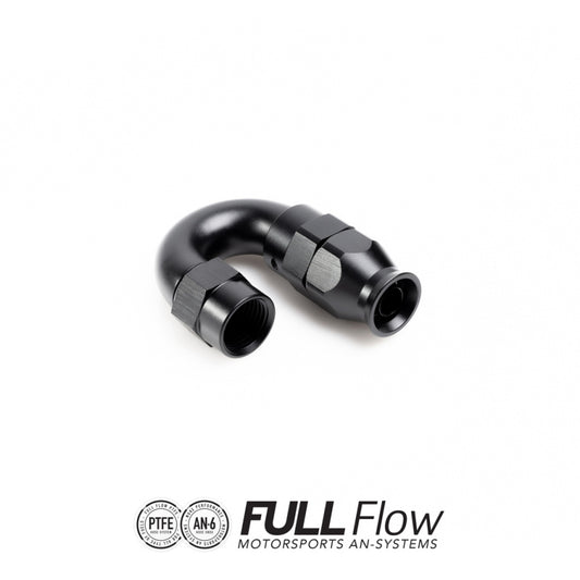 Full Flow PTFE Hose End Fitting 180 Degree AN-6 FHS