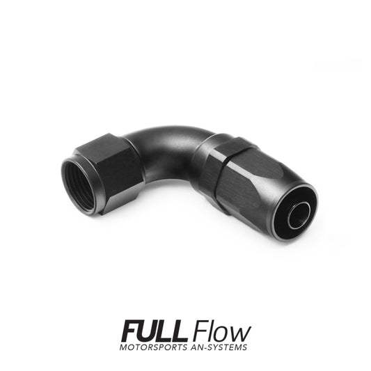 Full Flow AN Hose End Fitting 90 Degree AN-4 Nuke Performance