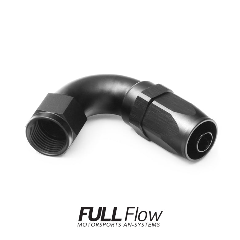 Full Flow AN Hose End Fitting 120 Degree AN-8 Nuke Performance