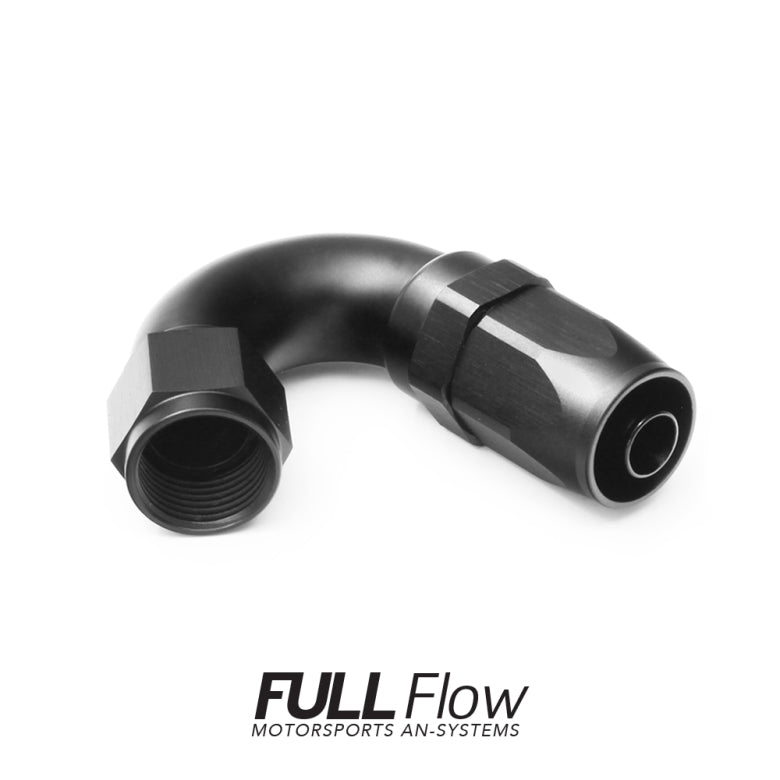 Full Flow AN Hose End Fitting 150 Degree AN-8 Nuke Performance