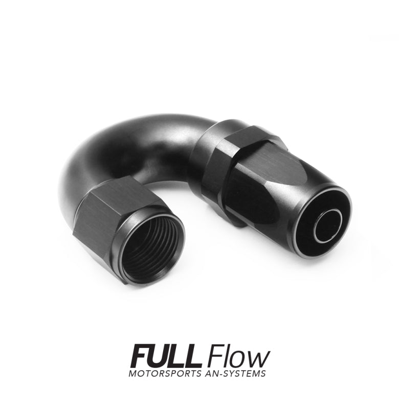 Full Flow AN Hose End Fitting 180 Degree AN-8 Nuke Performance