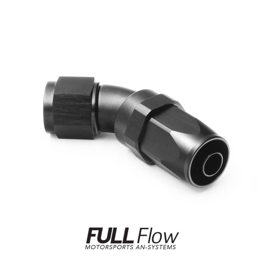 Full Flow AN Hose End Fitting 45 Degree AN-10 Nuke Performance