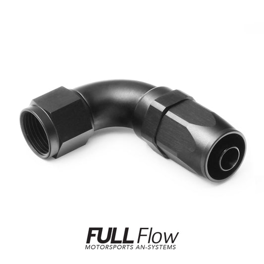 Full Flow AN Hose End Fitting 90 Degree AN-10 Nuke Performance