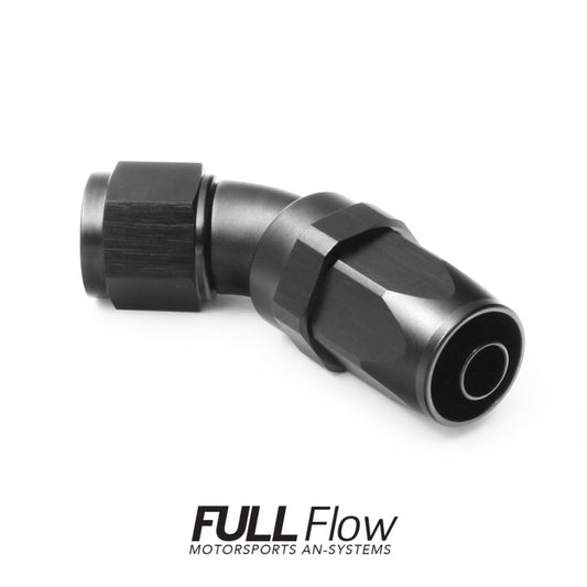 Full Flow AN Hose End Fitting 45 Degree AN-12 Nuke Performance