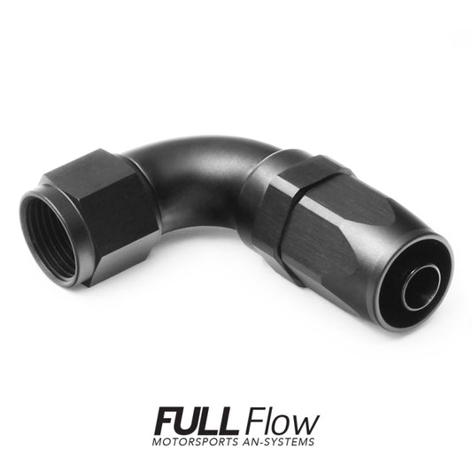 Full Flow AN Hose End Fitting 90 Degree AN-12 Nuke Performance