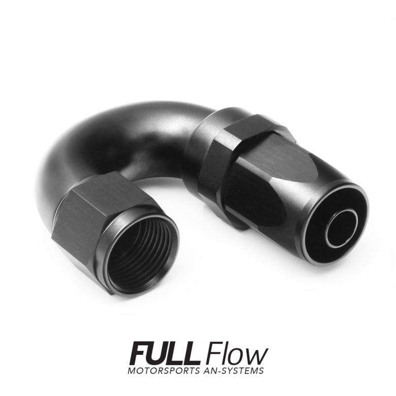 Full Flow AN Hose End Fitting 180 Degree AN-12 Nuke Performance