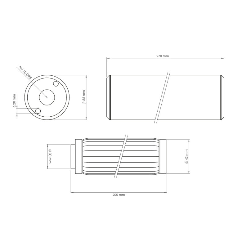 Fuel Filter PF200 10 micron AN-10 Nuke Performance