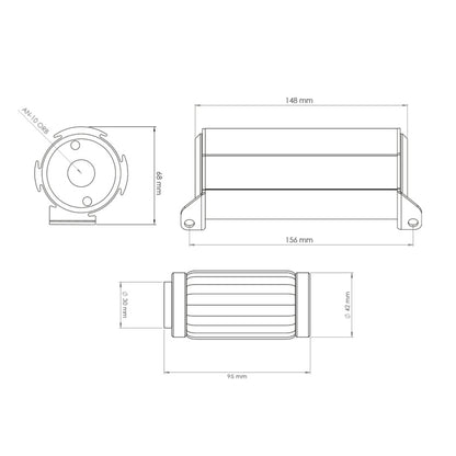 Fuel Filter 10 / 100 micron AN-10 Nuke Performance