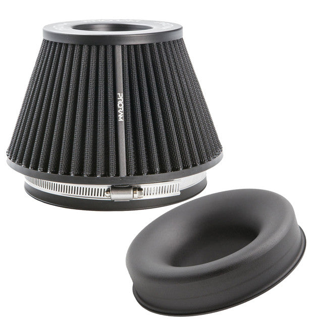 PRORAM Medium Cone Air Filter with 90mm OD Neck Velocity Stack Ramair