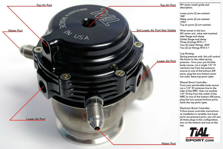 TiAL Sport MVR 44mm Wastegate JDY Performance