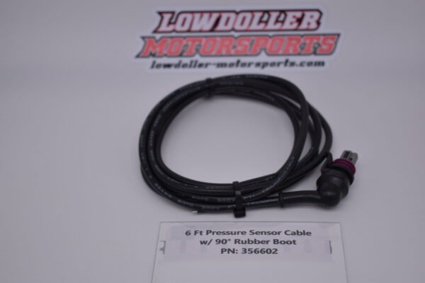 6 Ft Pressure Sensor Cable with 90* Rubber Boot PN: 356602 - Image 5
