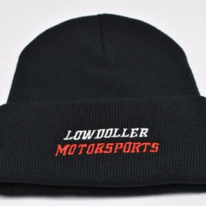 Black Lowdoller Motorsports Beanie V1