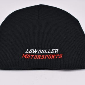 Black Lowdoller Motorsports Beanie V2