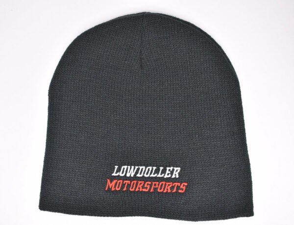 Black Lowdoller Motorsports Beanie V2 - Image 2