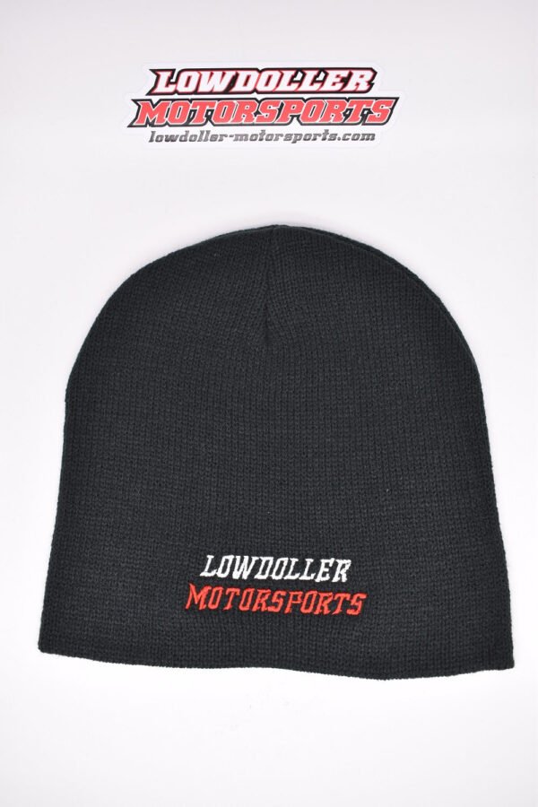 Black Lowdoller Motorsports Beanie V2 - Image 3