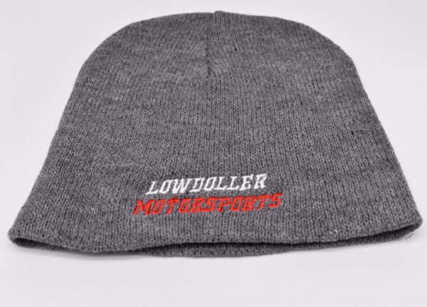 Grey Lowdoller Motorsports Beanie V2 - Image 2