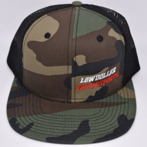 Camo Lowdoller Motorsports Snapback Hat