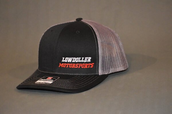 Black / Charcoal Lowdoller Motorsports Snapback Hat - Image 2
