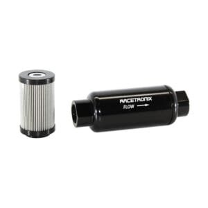 Racetronix Fuel Filter Housing, Ø50mm -10ORB, BLACK