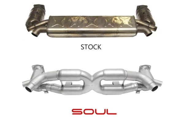 Porsche 991 Turbo Competition X-Pipe Exhaust System - Image 3