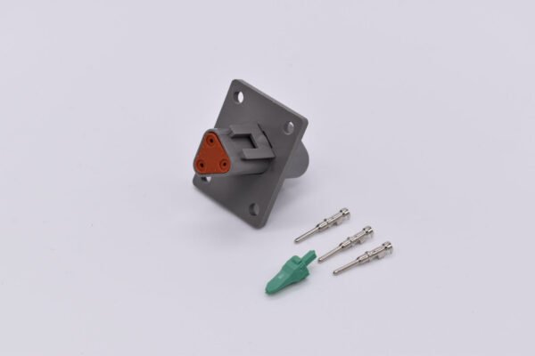 Deutsch DT 3 Pin Flanged Receptacle DT04-3P-L012    PN: 35565 - Image 2