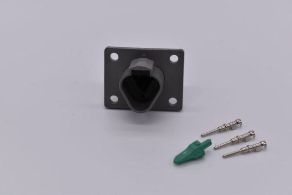 Deutsch DT 3 Pin Flanged Receptacle DT04-3P-L012    PN: 35565 - Image 4