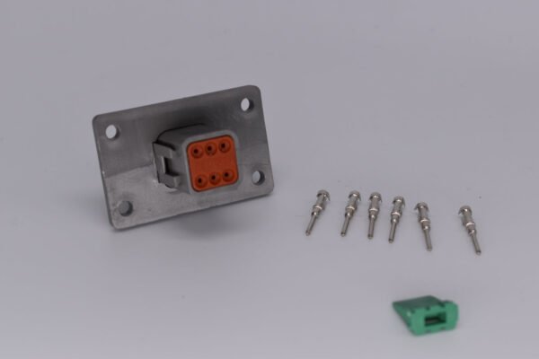 Deutsch DT 6 Pin Flanged Receptacle DT04-6P-L012    PN: 35567 - Image 3