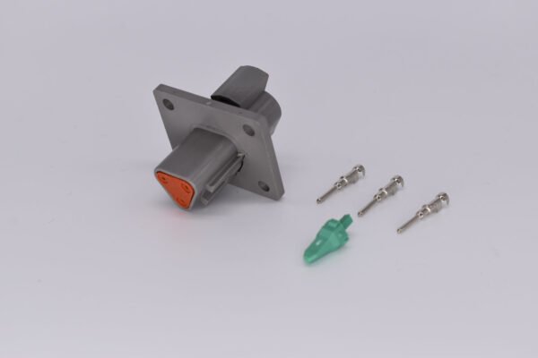 Deutsch DT 3 Pin Flanged Receptacle DT04-3P-L012    PN: 35565 - Image 5