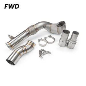 JDY 130mm Catted Downpipe for MQB 2.0TSI