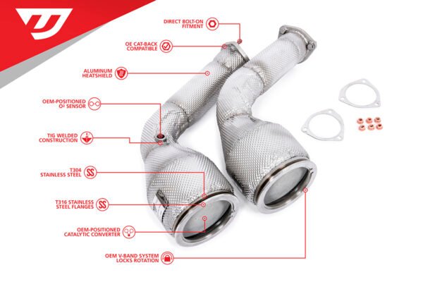 UNITRONIC PERFORMANCE DOWNPIPES FOR RS6 C8 & RS7 C8 - Image 2
