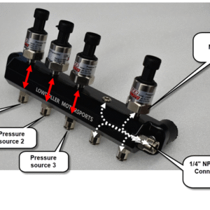 Right Handed 5 Port Remote Sensor Mount w/ Vacuum Manifold PN: 50001