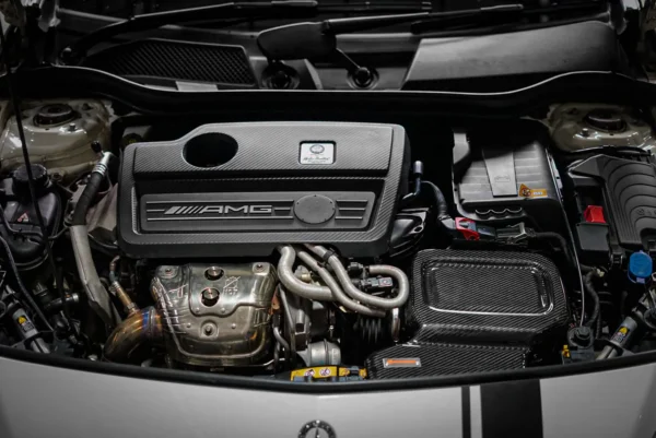 Mercedes-Benz CLA 45 C117 / A45 W176 ARMASPEED Carbon Fiber Cold Air Intake - Image 3