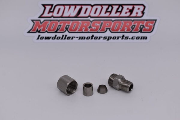 LDM- EGT-1/4" Compression Fitting to Male 1/8" NPT PN: 153316