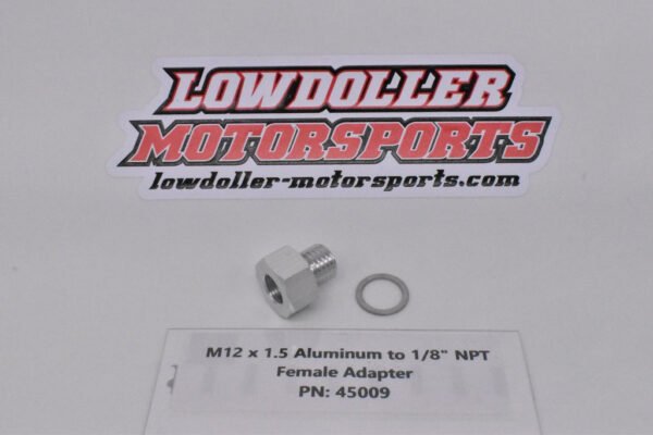 M12 X 1.5 Male to 1/8" NPT Female Pressure Sensor Adapter PN:45009 - Image 3
