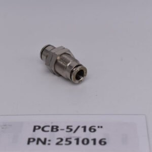 PCB-5/16" Bulkhead Push Lock Fitting PN: 251016