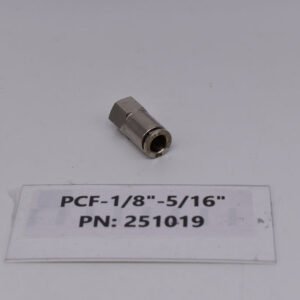 PCF-1/8"-5/16" Female 1/8" NPT to 5/16" Tubing PN: 251019
