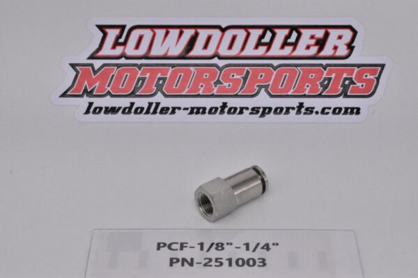 PCF-1/8"-1/4" Female 1/8" NPT to 1/4" Tubing PN: 251003 - Image 5