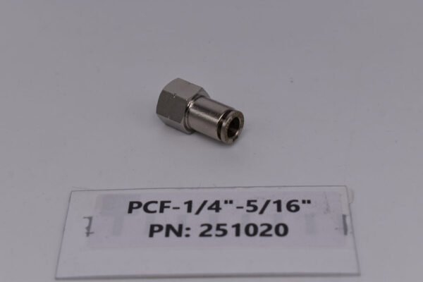 PCF-1/4"-5/16" Female 1/4" NPT to 5/16" Tubing PN: 251020 - Image 3