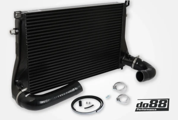DO88 AUDI SEAT SKODA VW 1.8 / 2.0 TSI (MQB) UPGRADE Intercooler, Black hoses ICM-300-S